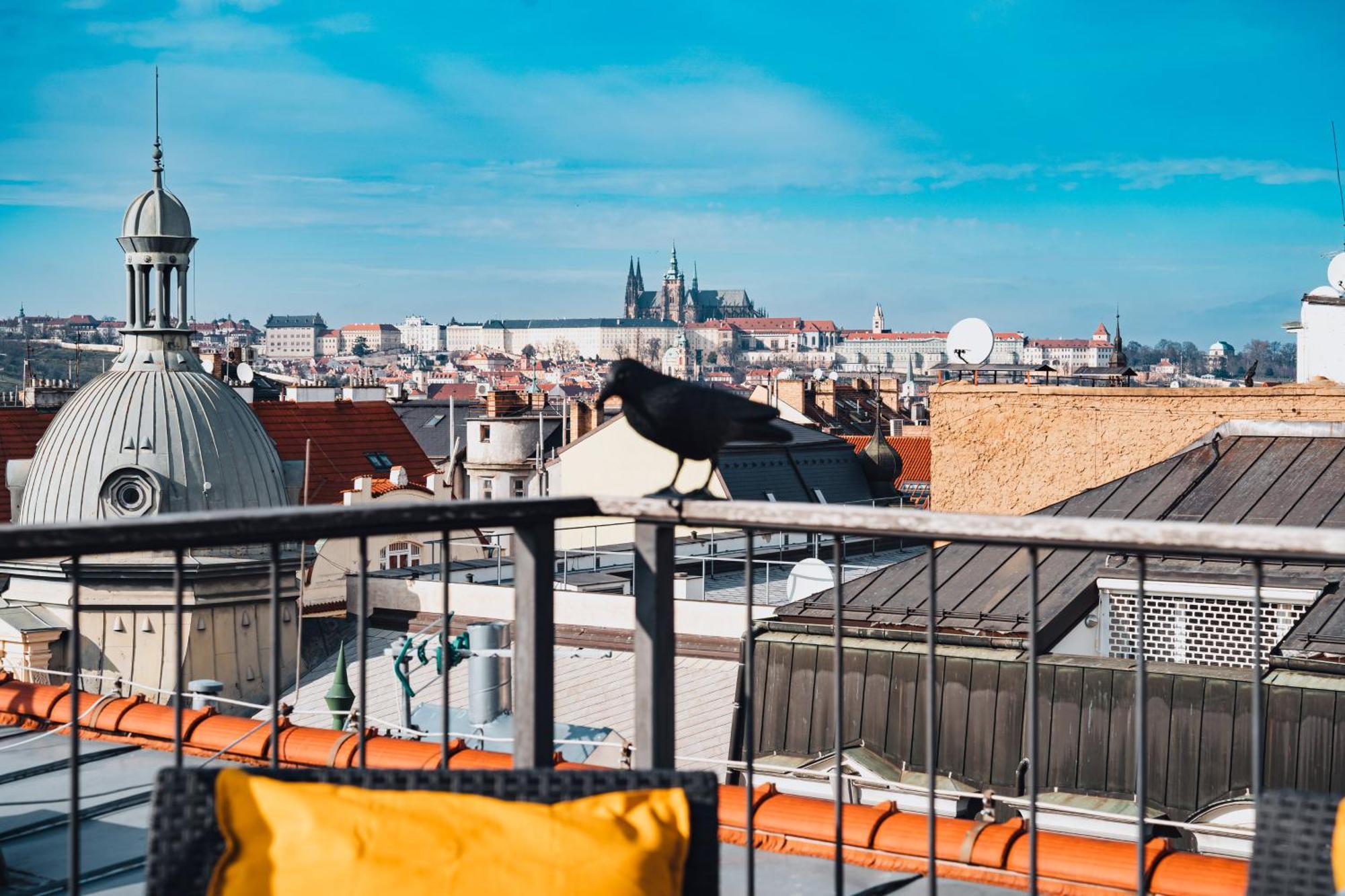 Two-Level Apart With A Terrace Near The Vltava River Praag Buitenkant foto