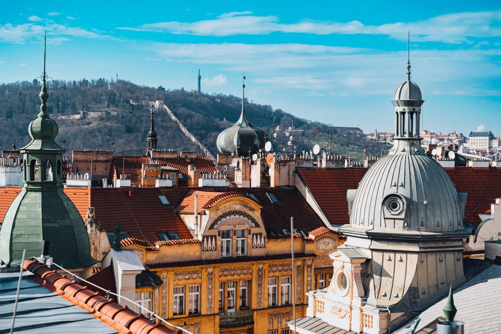 Two-Level Apart With A Terrace Near The Vltava River Praag Buitenkant foto
